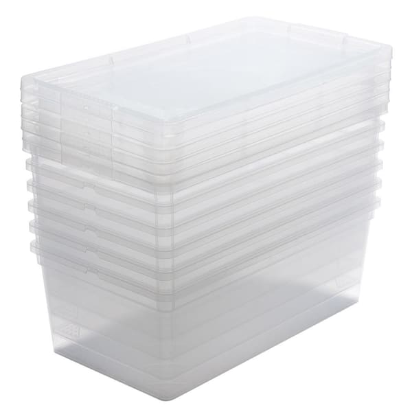 Paint Brushes ABC Check Storage Boxes - 3-Pack Divided Quarter ...