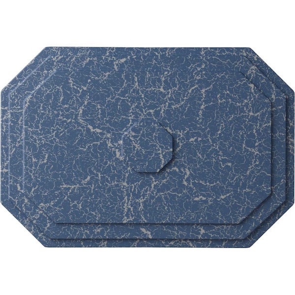 Ekena Millwork 25-1/4 in. W x 17-1/4 in. H x 1-3/4 in. Felix Urethane Ceiling Medallion, Americana Crackle