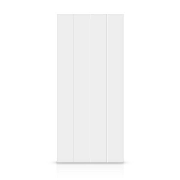 CALHOME 30 in. x 96 in. Hollow Core White Stained Composite MDF Interior Door Slab