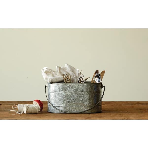 HOUSEHOLD ESSENTIALS 2 Qt, Narrow, Storage Box, Silver Linen, 2 PC 7470-1 -  The Home Depot