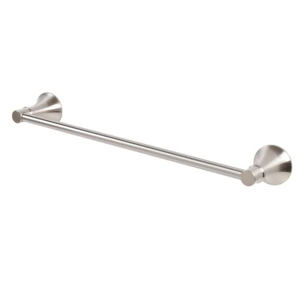 Photo 1 of Sadira 18 in. Wall Mounted Towel Bar in Brushed Nickel