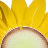 LuxenHome Sunflower Metal and Glass Outdoor Wall Decor WHAO1166