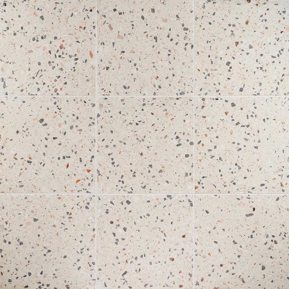 Sonora Polished Terrazzo Cement Floor and Wall Tile 16.14 in.