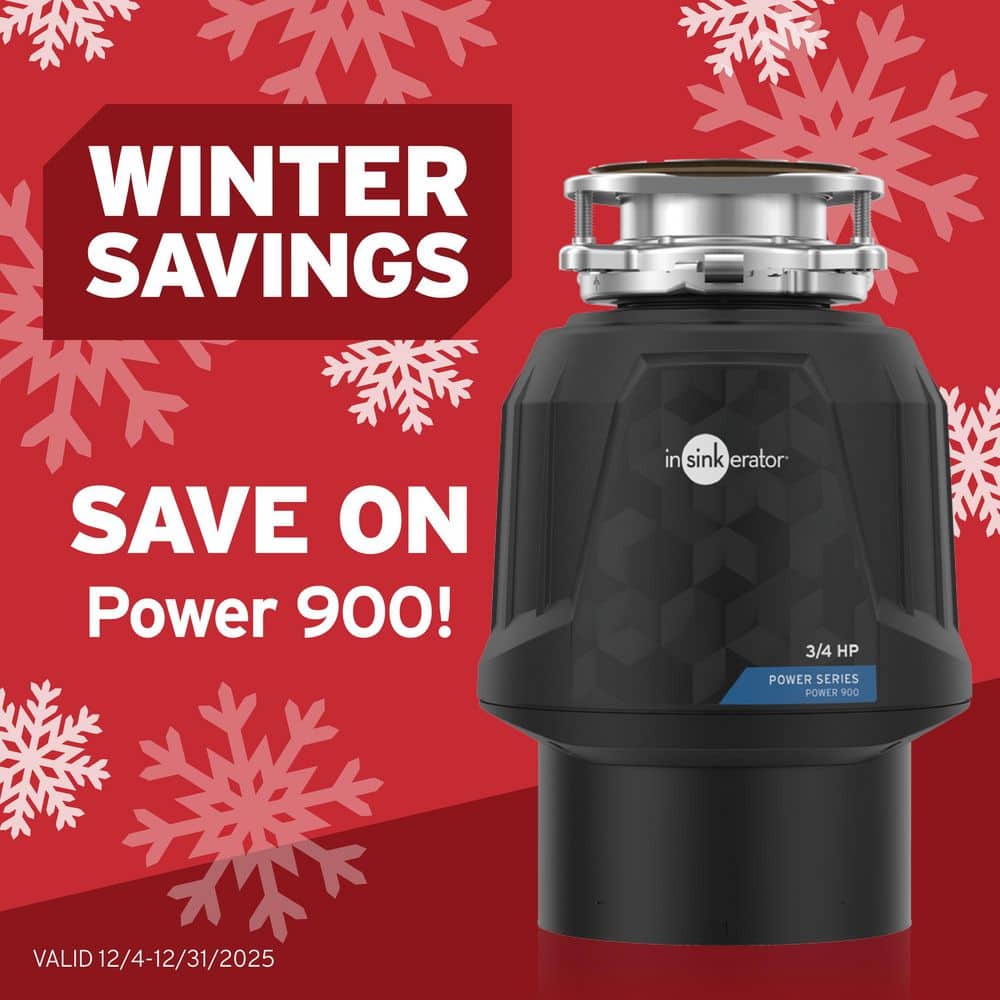 InSinkErator Power 900, 3/4 HP Garbage Disposal, Power Series EZ Connect Continuous Feed Food Waste Disposer