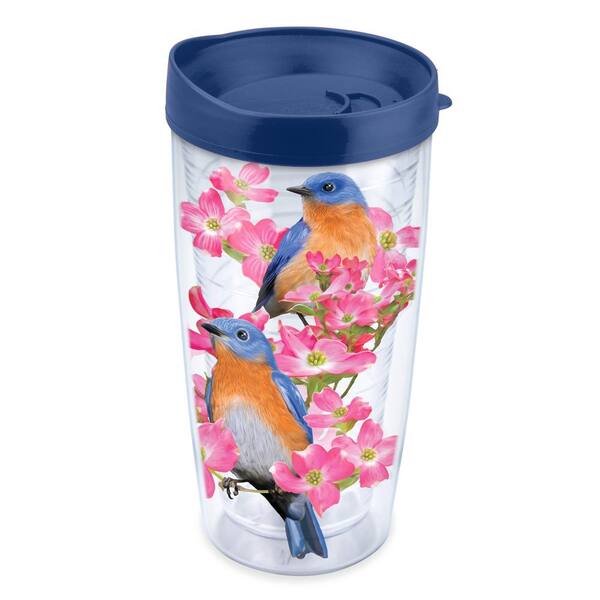 Unbranded Blue Birds 16 oz. Tumbler