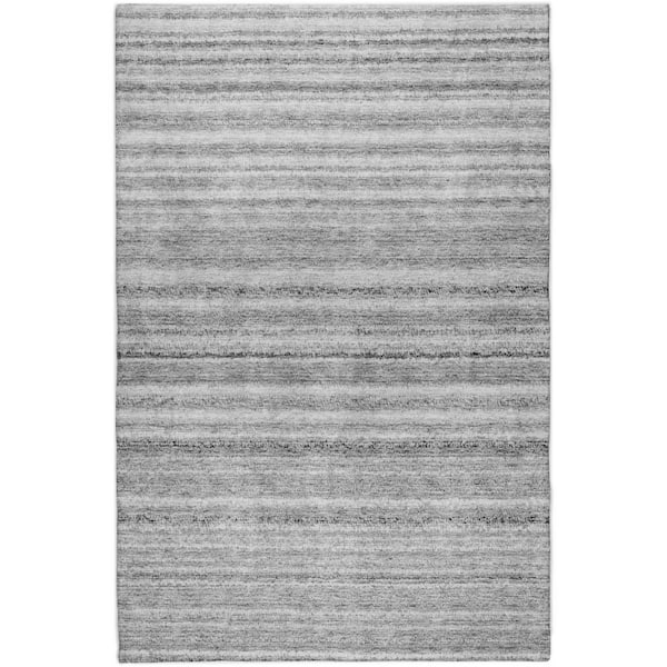 Dream Shag Premium Machine Washable Abstract ADS598 Gray 8 ft. x 10 ft. Area Rug