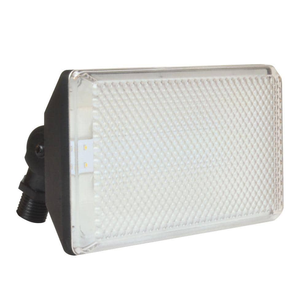 Black 8" Outdoor LED Security Flood Light, Energy-Efficient