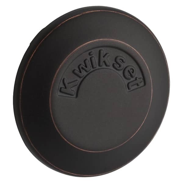Kwikset 667 Series Venetian Bronze Single-Sided Deadbolt with Exterior Plate