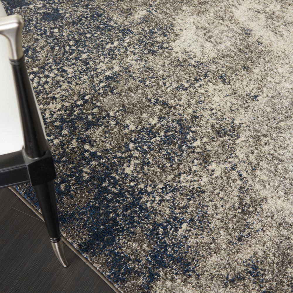 Handmade Charcoal and Ivory Floral Reversible 5' x 7' Rug