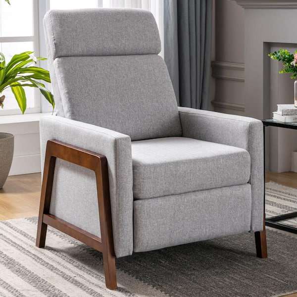 Recliner Chair with Ottoman, lumbar pillow and Side Pocket, Fabric Tufted Cushion  Back Recliners, Adjustable Modern Lounge Chair - Bed Bath & Beyond -  38280710