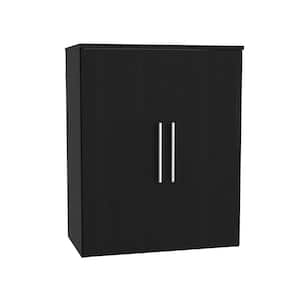 Style+ 14.59 in. D x 25.12 in. W x 31.28 in. H Noir Laundry Room Floating Cabinet Kit with Modern Doors