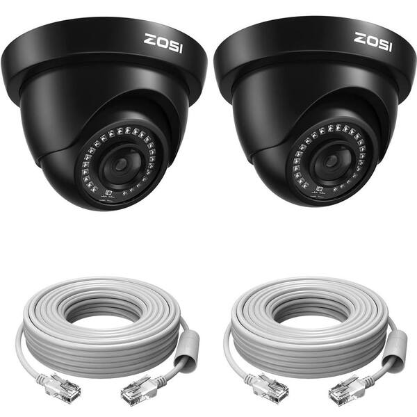 ZOSI ZM4295P 5 MP Wired PoE Add-On IP Security Camera, 80 ft. Night ...