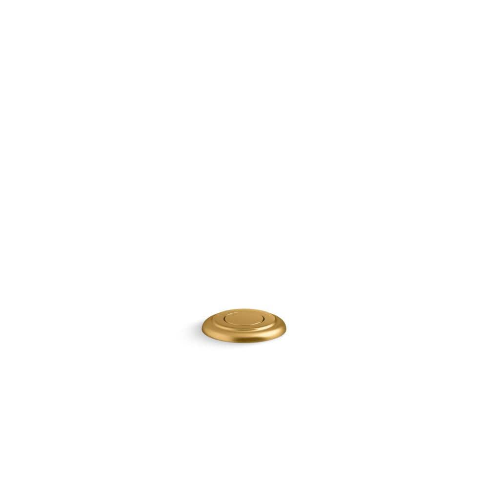 Vibrant Brushed Moderne Brass Garbage Disposal Air Switch Button