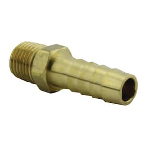 LTWFITTING 3/8 in. ID Hose Barb x 1/4 in. FIP Lead Free Brass Adapter  Fitting (5-Pack) HFLF39156405 - The Home Depot