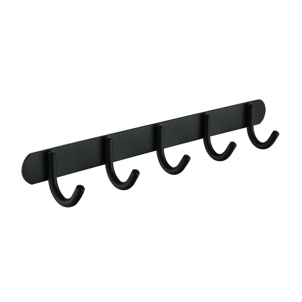 ruiling Wall Mounted 5 in. 1 J-Hook Robe/Towel Hook Stainless Steel ...