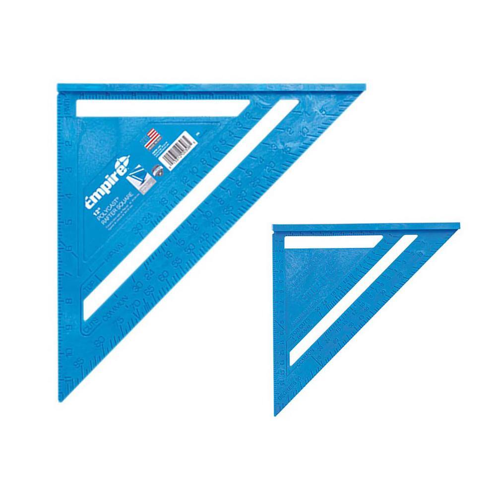 Empire 12 in. Polycast Rafter Square and 7 in. Polycast Rafter Square ...