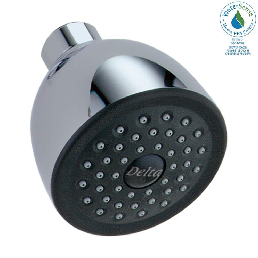 Delta 1-Spray 2.00 in. Fixed Showerhead in Chrome RP28599 - The Home Depot