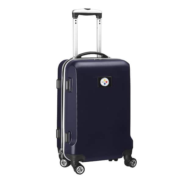 Denco NFL Pittsburgh Steelers Navy 21 in. Carry-On Hardcase Spinner Suitcase