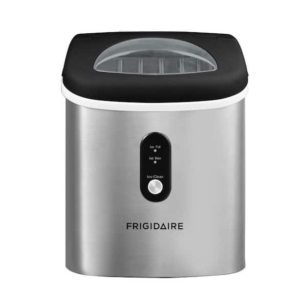 26 lb. Countertop Portable Bullet Ice Maker 9 in. Wide in Stainless Steel