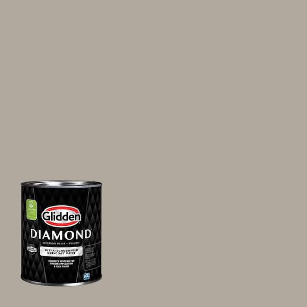 Glidden Diamond 1 qt. PPG1000-3 Fieldstone Eggshell Interior Paint with Primer
