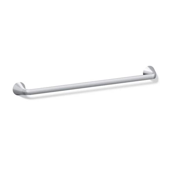 KOHLER Cursiva 24 in. Wall Mounted Towel Bar in Polished Chrome