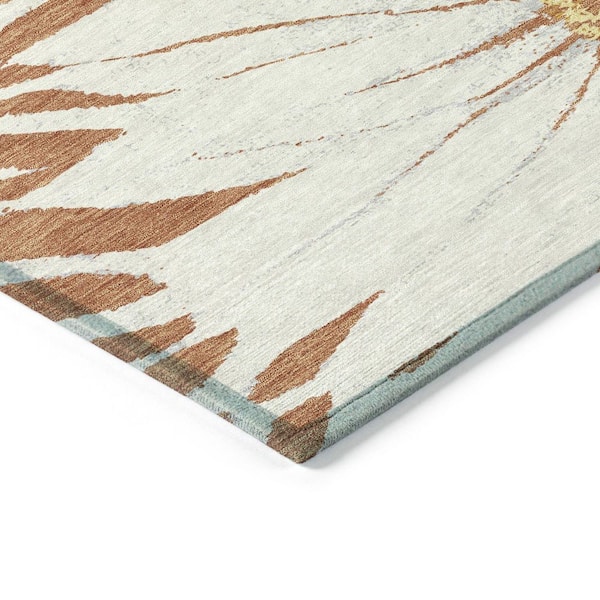 Chantille Machine Washable Indoor/Outdoor Abstract ACN2263 Copper 2 ft. 6 in. x 3 ft. 10 in. Area Rug