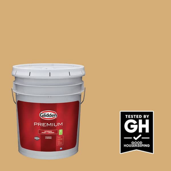 5 gal. PPG1090-4 Drops Of Honey Flat Interior Latex Paint