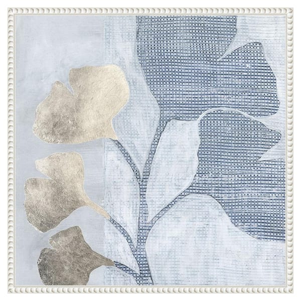 Amanti Art Veiled Garden IV by Vanna Lam 22 in. W x 22 in. H. Canvas Wall Art Print Framed in White