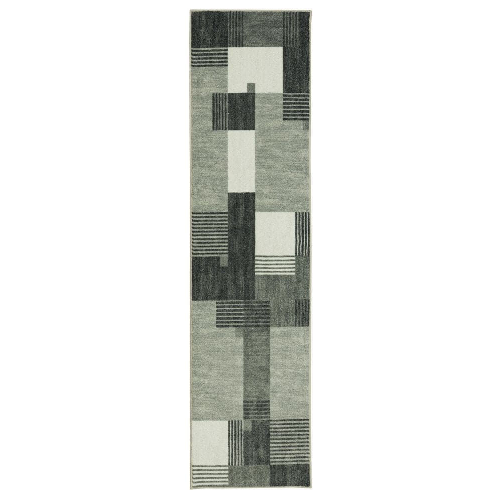 Mohawk Home Alliance Grey 2 ft. x 5 ft. Runner Rug 868673 The Home Depot
