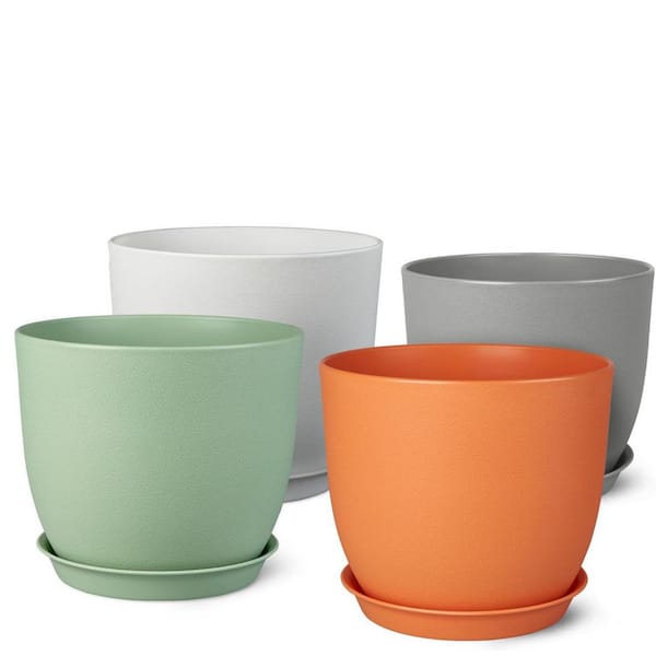 Multi-Colored - Plastic - Planters - The Home Depot