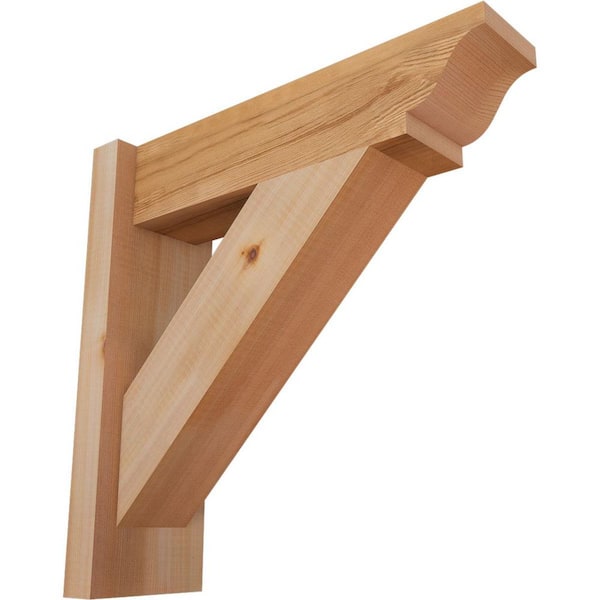 Ekena Millwork 6 in. x 18 in. x 18 in. Western Red Cedar Traditional Smooth Outlooker