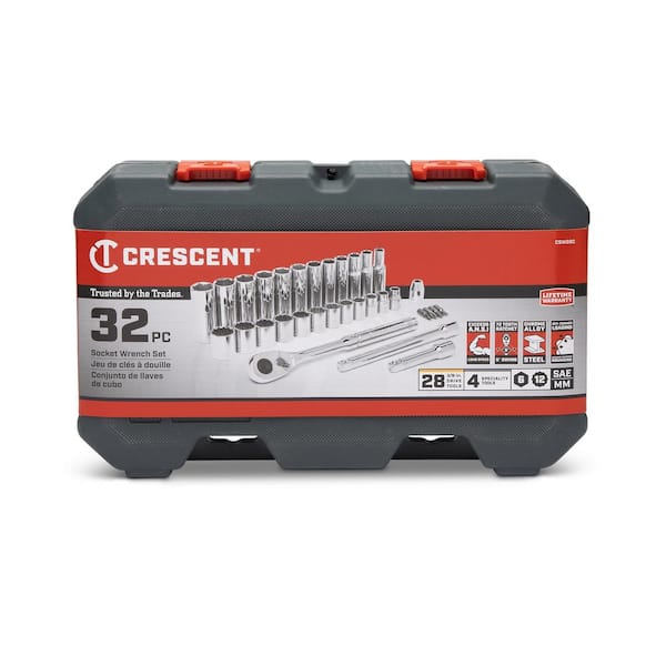 Crescent 3/8 in. Drive 6 and 12-Point Standard and Deep Metric