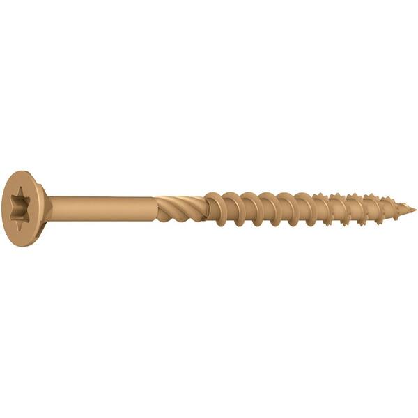 Everbilt #10 x 3-1/2 in. Star Drive Flat Head Wood Screw (5 lbs.-Pack)