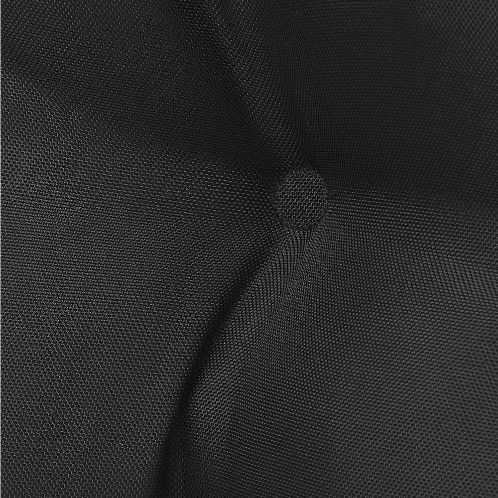 Classic 19'' Square Black Polyester Patio Seat Cushions, 2-Pack