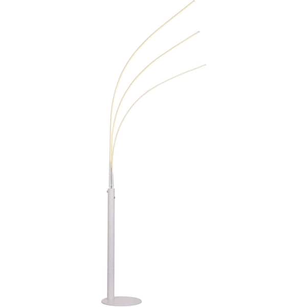 ARTIVA 92 in. Matt White Aurora LED Arch Tree Floor Lamp LED806108FW - The  Home Depot