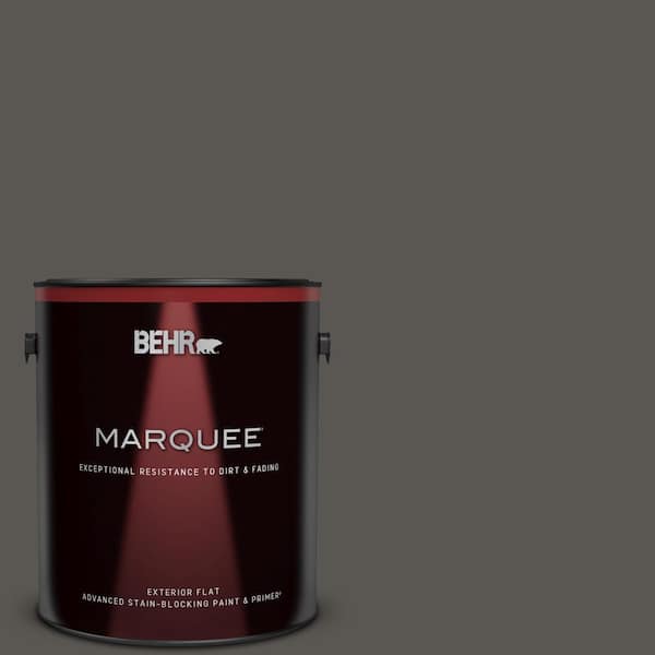 BEHR MARQUEE 1 gal. #BXC-17 Dominant Gray Flat Exterior Paint & Primer