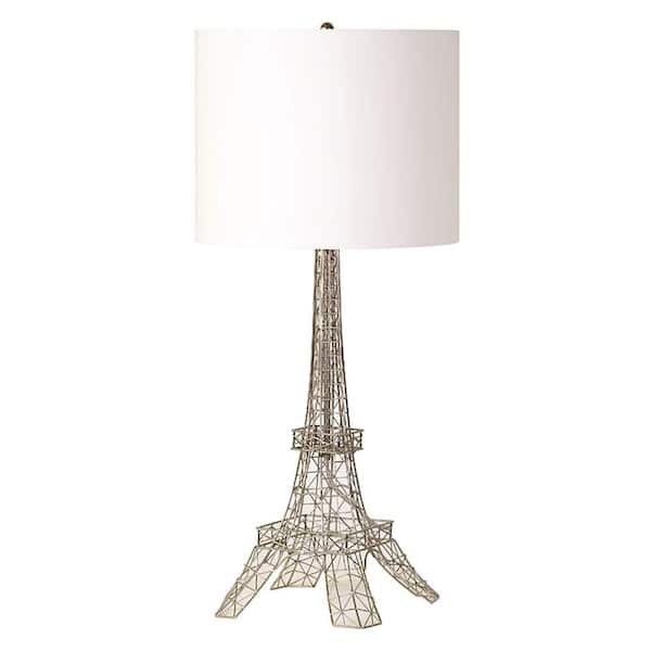 Renwil Gustave 30 in. Antique Silver Table Lamp