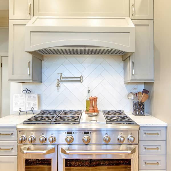 36 in. 600 CFM Ducted Insert Range Hood in Stainless Steel with Dimmable LED Lights 4-Speeds