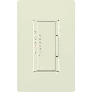 Maestro 600-Watt/VA Multi-Location/Single-Pole Countdown Timer Switch - Biscuit