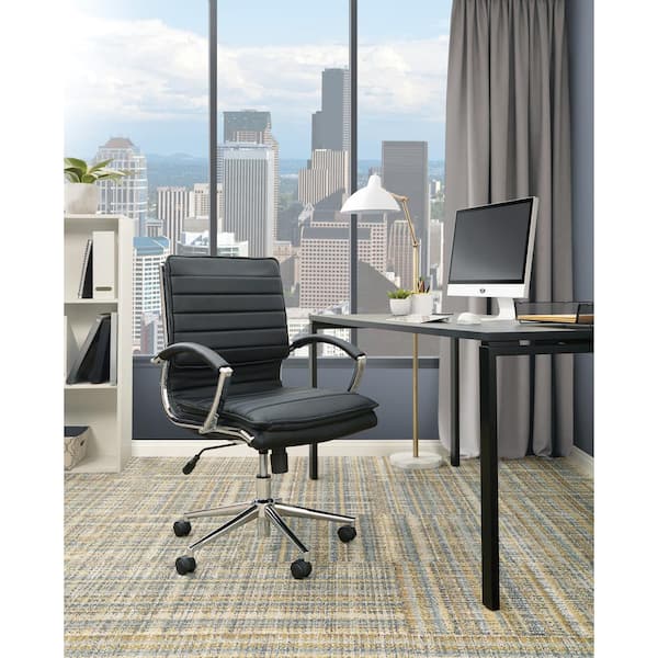 Office Star Mid Back Faux Leather Executive Chair