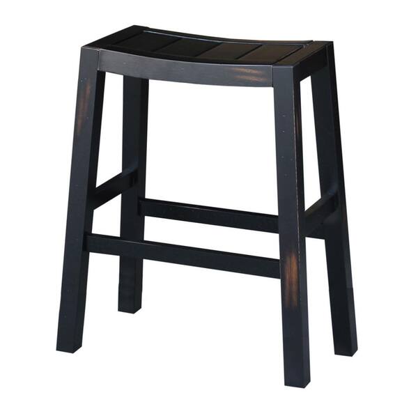 International Concepts Ranch 30 in. Aged Black Bar Stool
