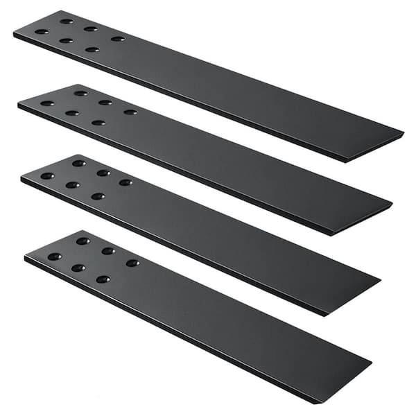 16 in. Black Heavy Duty Countertop Brackets (Set of 4), Suitable for Quartz, Wood, Concrete and Laminate