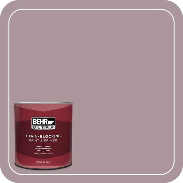 BEHR ULTRA 1 qt. #ICC-64 Heirloom Quilt Extra Durable Flat Interior Paint & Primer