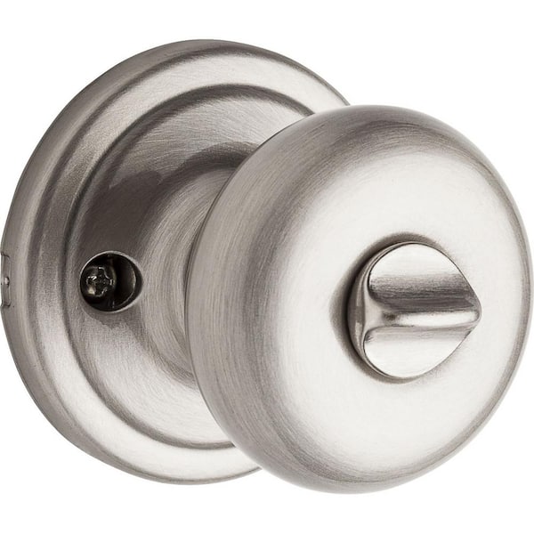 Hancock Satin Nickel Entry Door Knob Featuring SmartKey Security