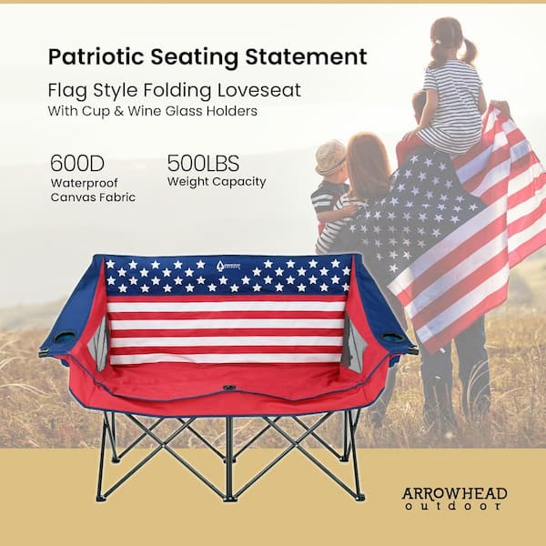 ARROWHEAD OUTDOOR KKS0323U American Flag Portable Duo Camping  display picture 1