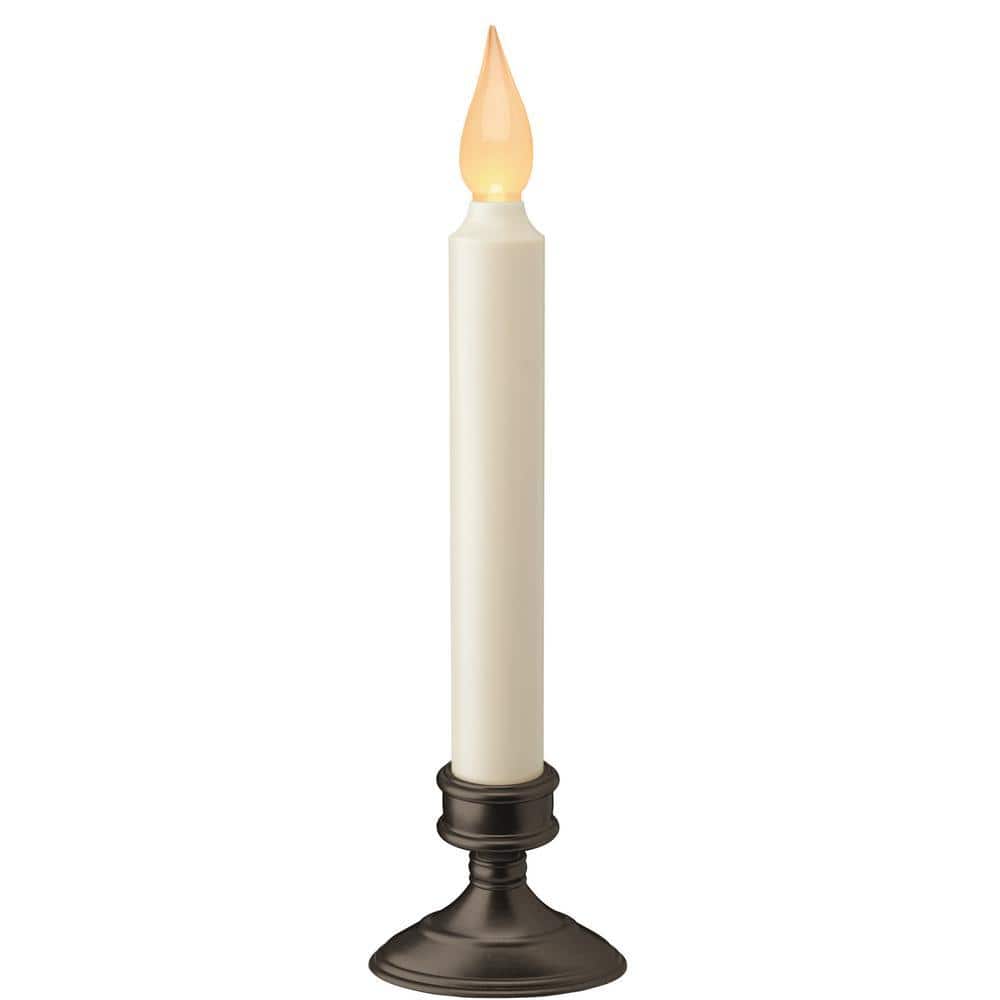 UPC 853808007005 product image for 9 in. Aged Bronze Amber LED Window Candle with Ivory Stick and Base (2-Pack) | upcitemdb.com