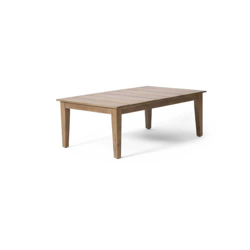 Light Brown Finish Rectangular Acacia Wood Outdoor Patio Coffee Table for Backyard Deck price history on PriceWatchPro