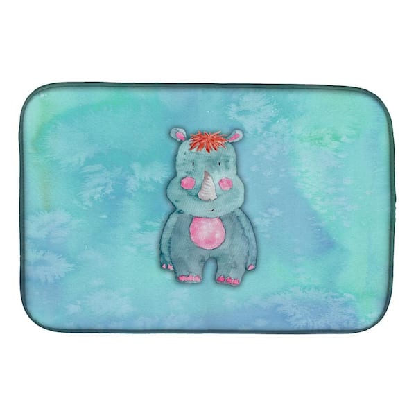 Caroline's Treasures 14 in. x 21 in. Cowboy Watercolor Dish Drying Mat  BB7368DDM - The Home Depot