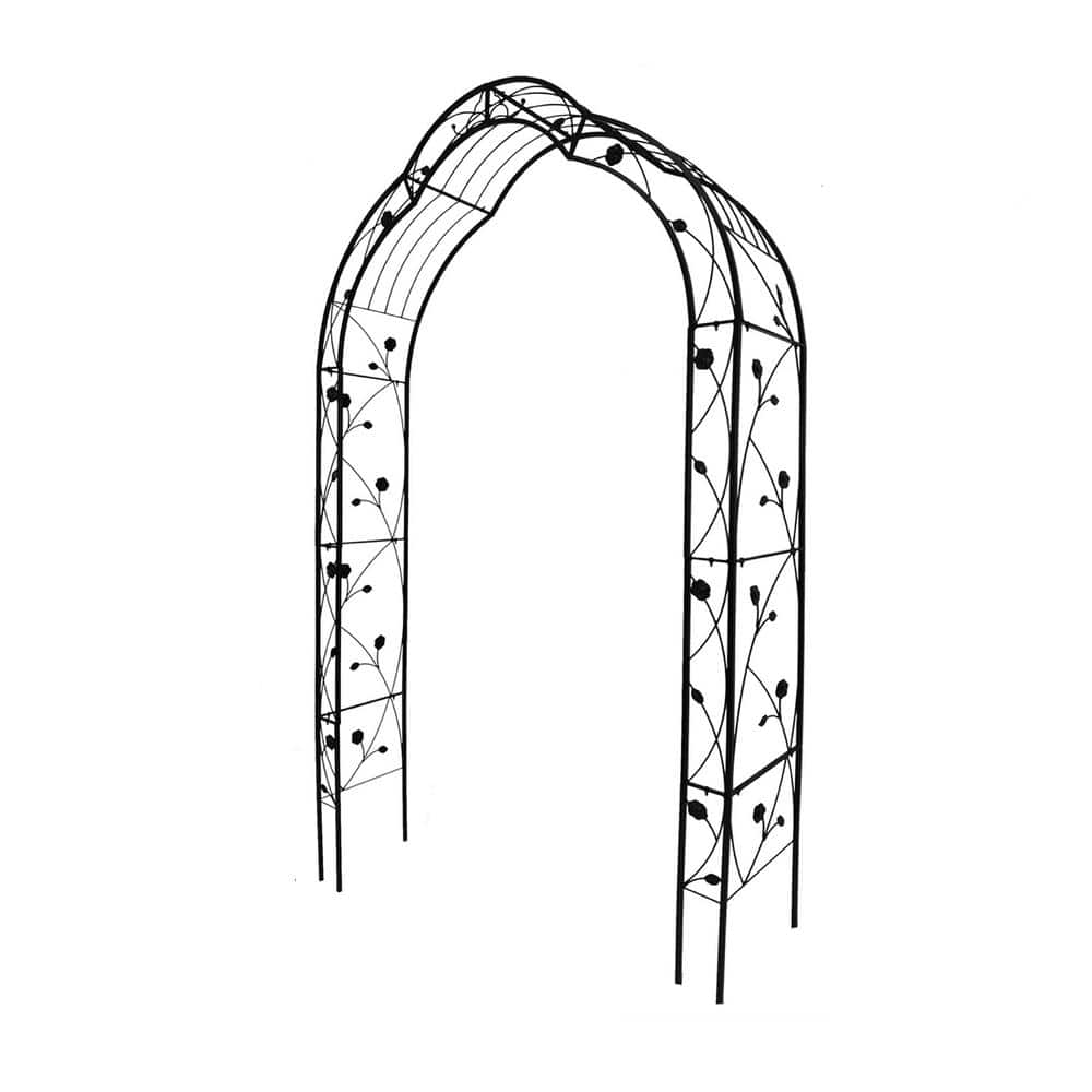 Black Outdoor Garden Metal Arch, 8 Styles of Garden Trellis, can be Freely Combined, Suitable for Outdoor Activities price history on PriceWatchPro