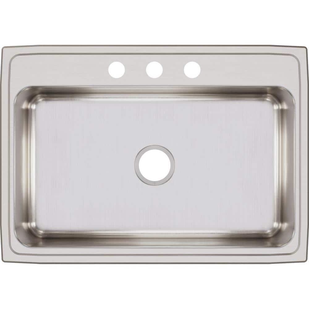 Lustertone 31 in. Drop-in Single Bowl 18-Gauge Stainless Steel Kitchen Sink Only price history on PriceWatchPro